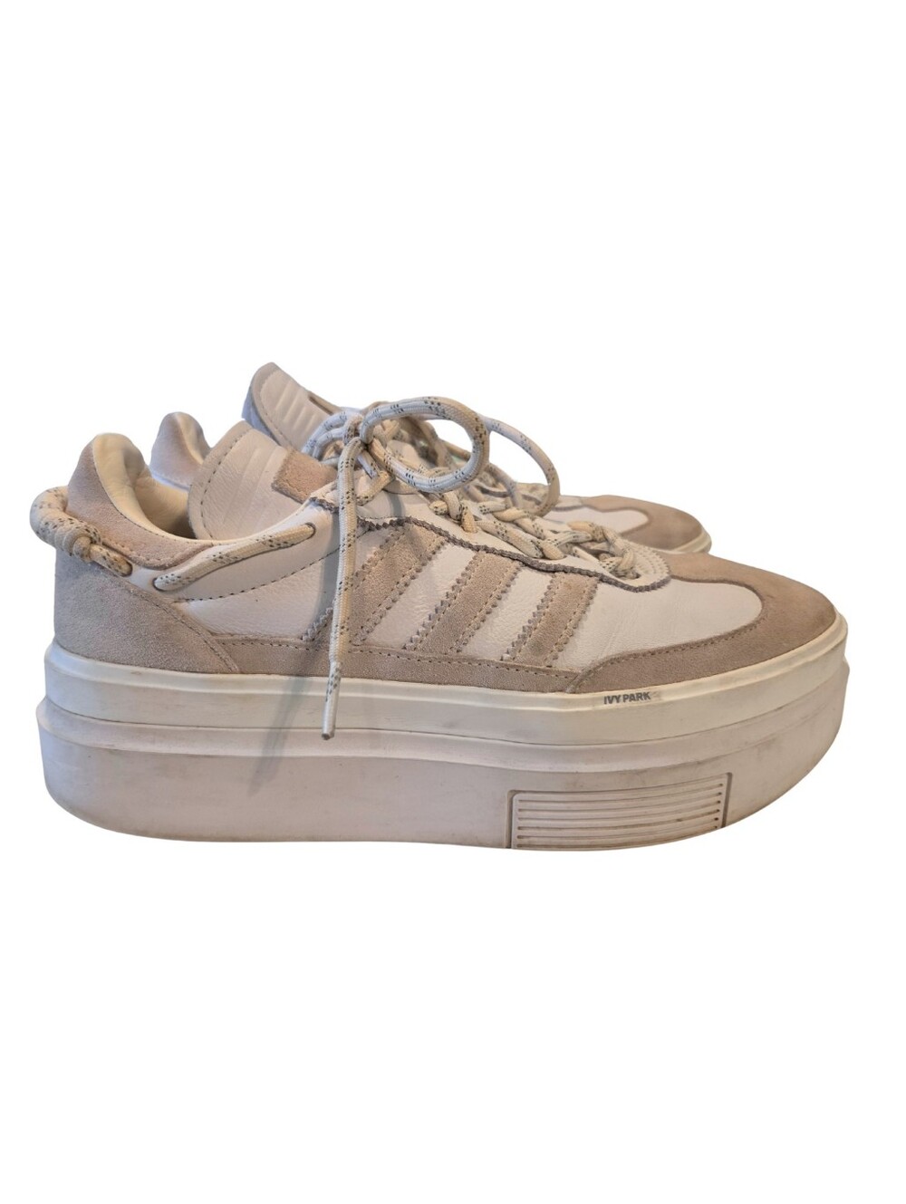 Adidas Ivy Park Super Sleek 72 Shoes Womens 9.5 White Leather Sneakers Beyonce